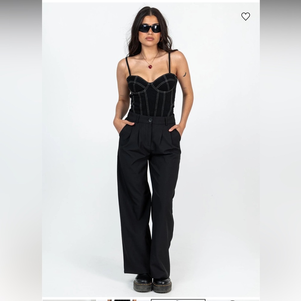 Princess Polly Archer Petite wide leg pant sz 4